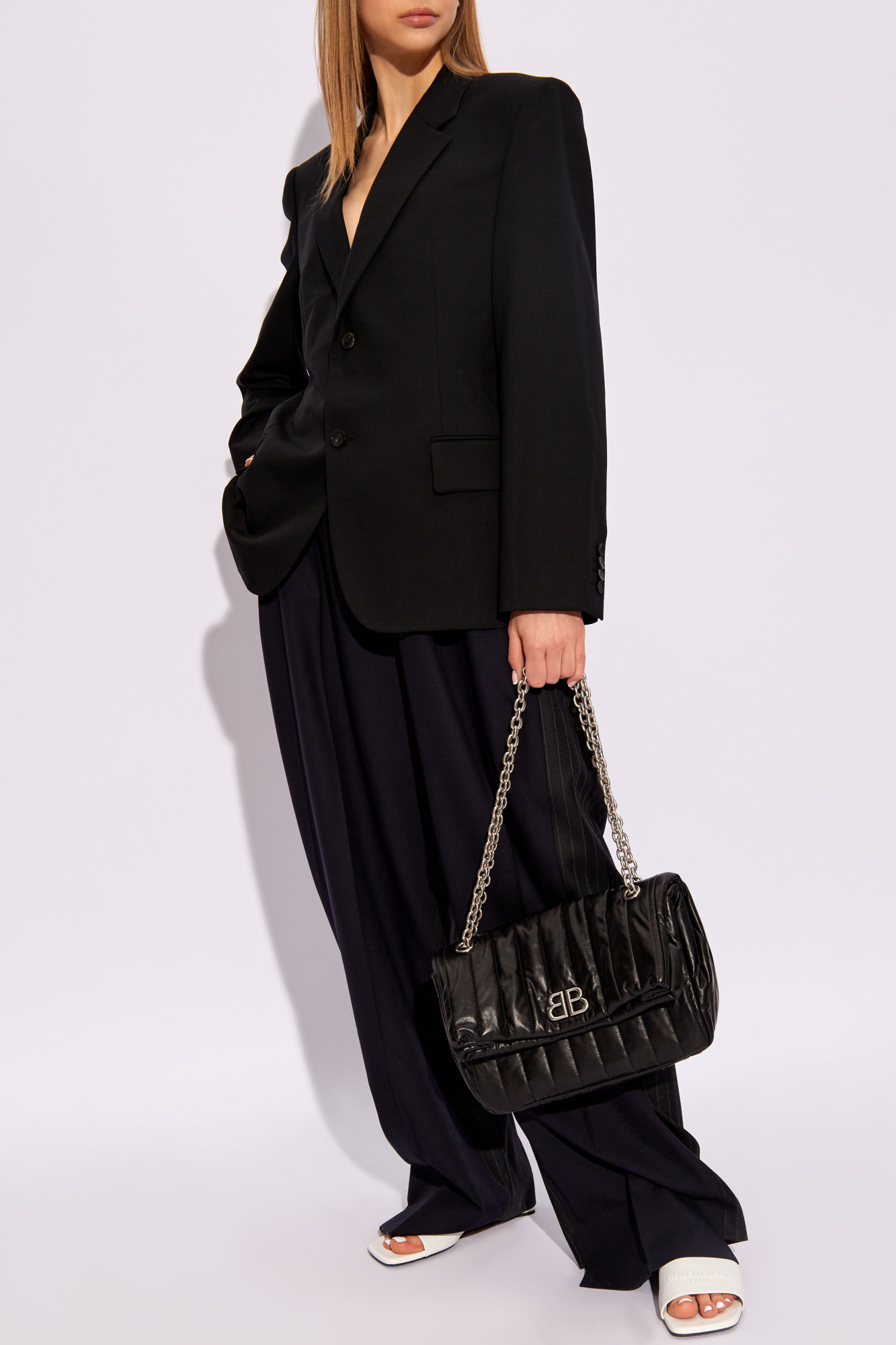 ジャケット BALENCIAGA SS24 Black wool blazer (790919TOT03 1000) Black Wool jacket Balenciaga - Vitkac AS
